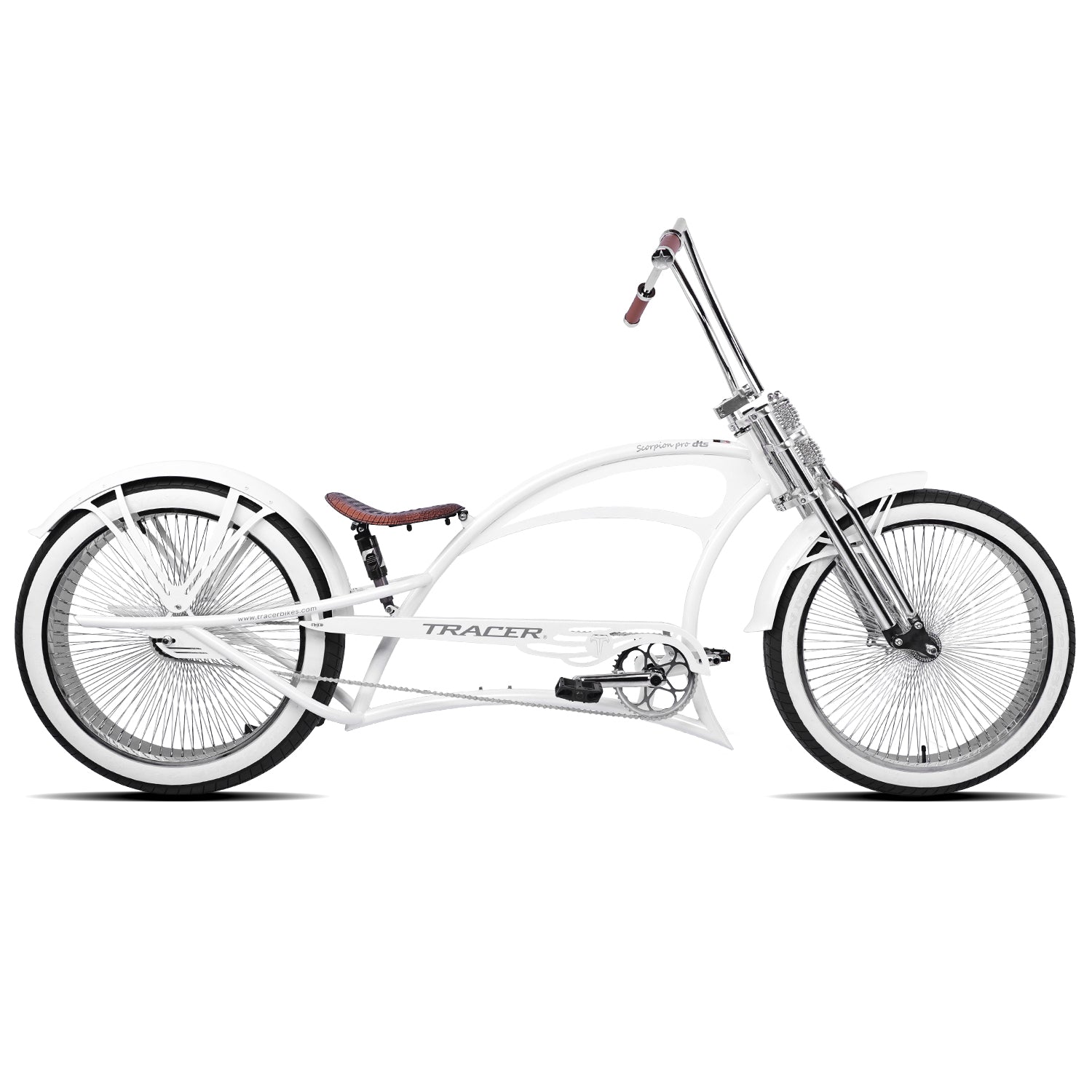 Tracer Scorpion Pro DTS 26" Chopper-Style Stretch Cruiser Bike - Chico USA, Inc.