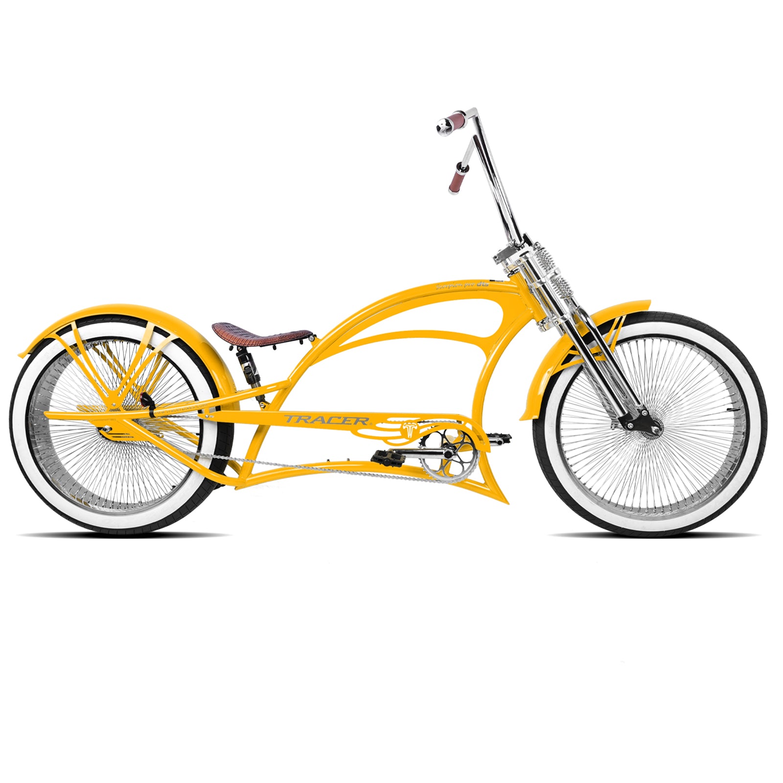 Tracer Scorpion Pro DTS 26" Chopper-Style Stretch Cruiser Bike - Chico USA, Inc.