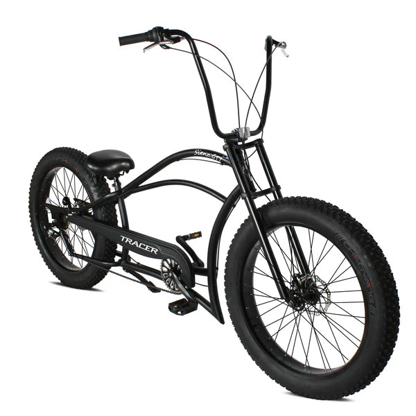 Tracer Bikes | Tracer Siena GT 26'' Chopper Stretch Cruiser Fat Tire Bike with Hi-Rise Handlebars, 1 Speed/7 Speed, Multiple Colors | Chico USA, Inc.