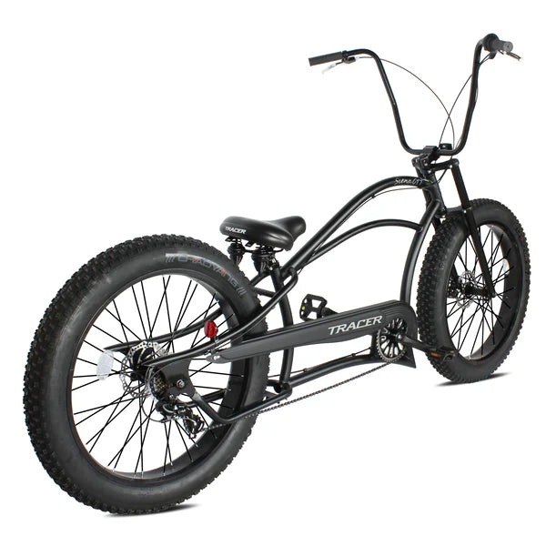 Tracer Bikes | Tracer Siena GT 26'' Chopper Stretch Cruiser Fat Tire Bike with Hi-Rise Handlebars, 1 Speed/7 Speed, Multiple Colors | Chico USA, Inc.
