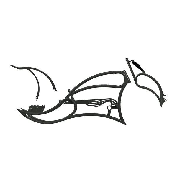 Tracer Bikes | Tracer FM-Leopard GT 26" Stretch Beach Cruiser Steel Frame with Triple Tree Fork and Guard, Accepts 26"x3.0, 4.0 Fat Tires |  Chico USA, Inc.