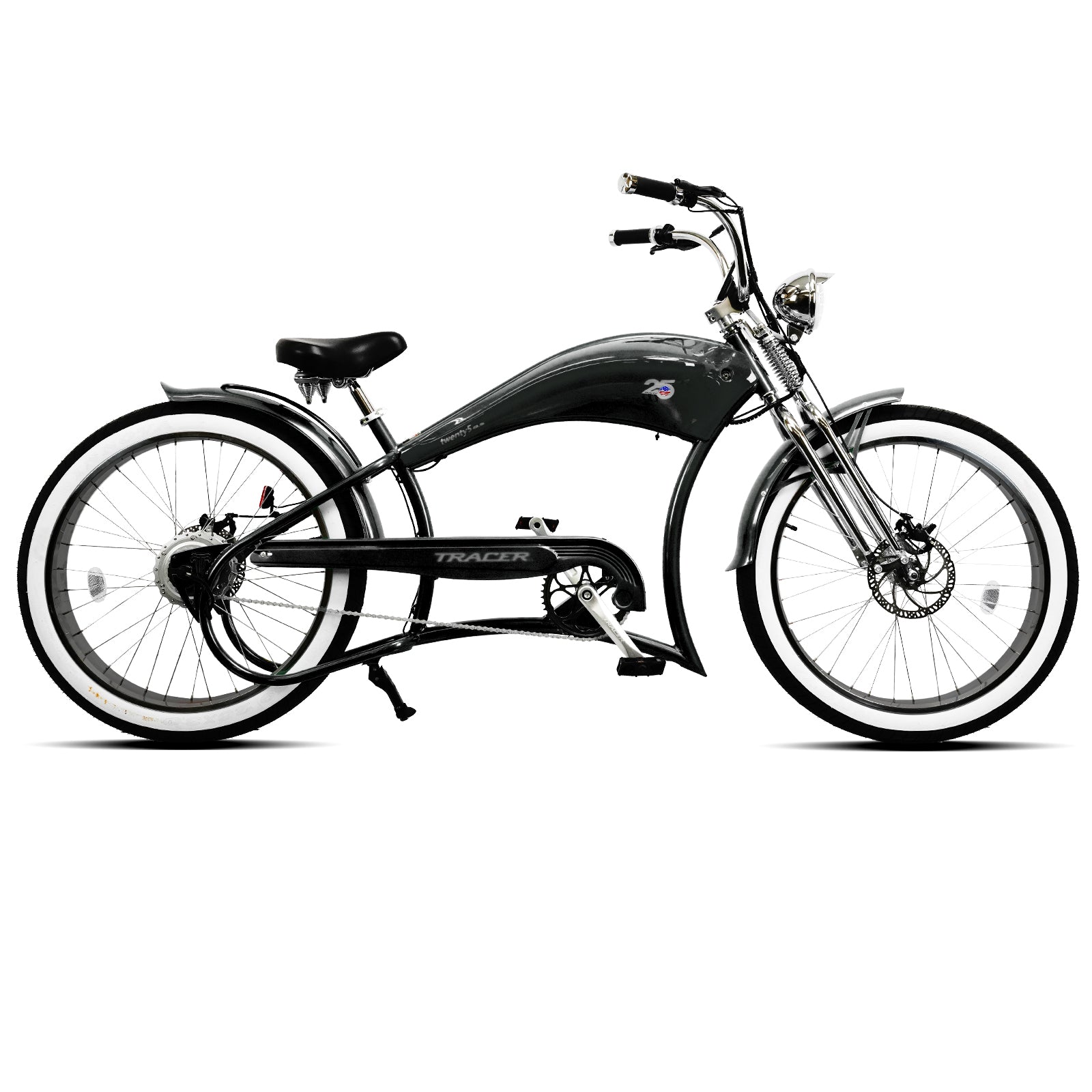 Tracer Twenty5 DS 500W Chopper Cruiser E-Bike - Chico USA, Inc.