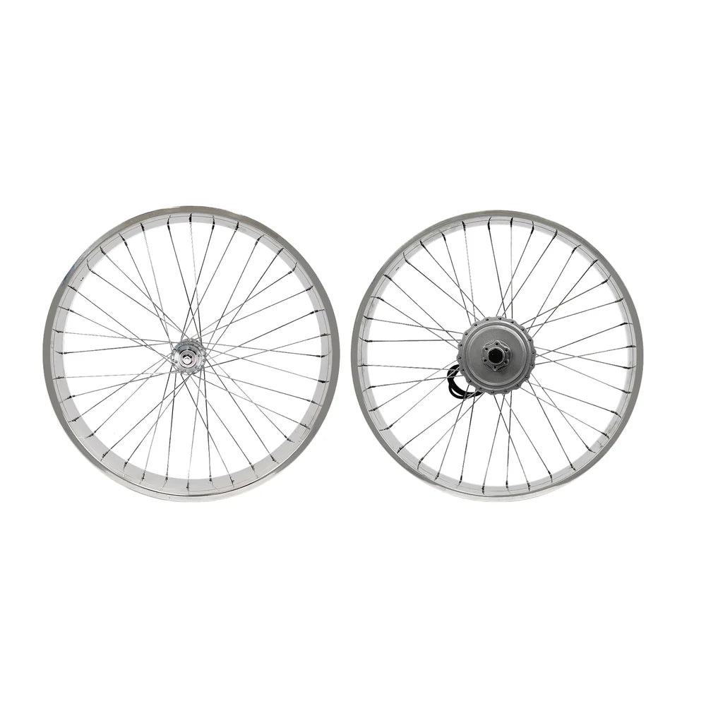 Tracer Bikes | Tracer WH-D4E263613-PL 26" Double Polished Fat Rim Wheelset with 48V 800W Motor, Disc Brake Compatible |  Chico USA, Inc.