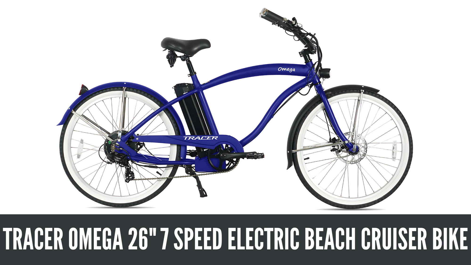 Tracer Omega 26" 7-Speed Electric Beach Cruiser for Men: Power, Performance, and Style on Every Ride