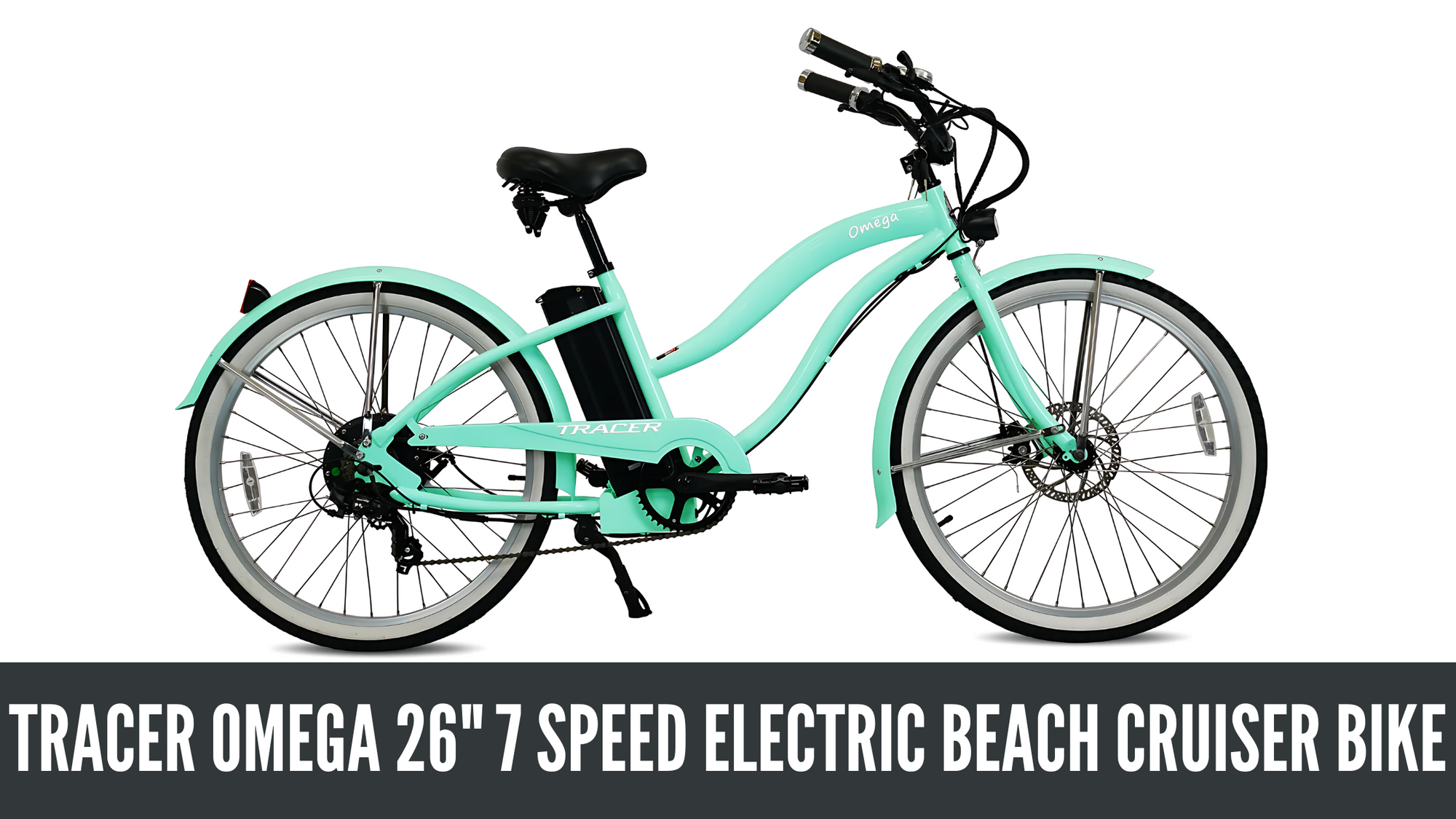 Tracer Omega 26" 7-Speed Electric Beach Cruiser for Women: Power, Comfort, and Effortless Style