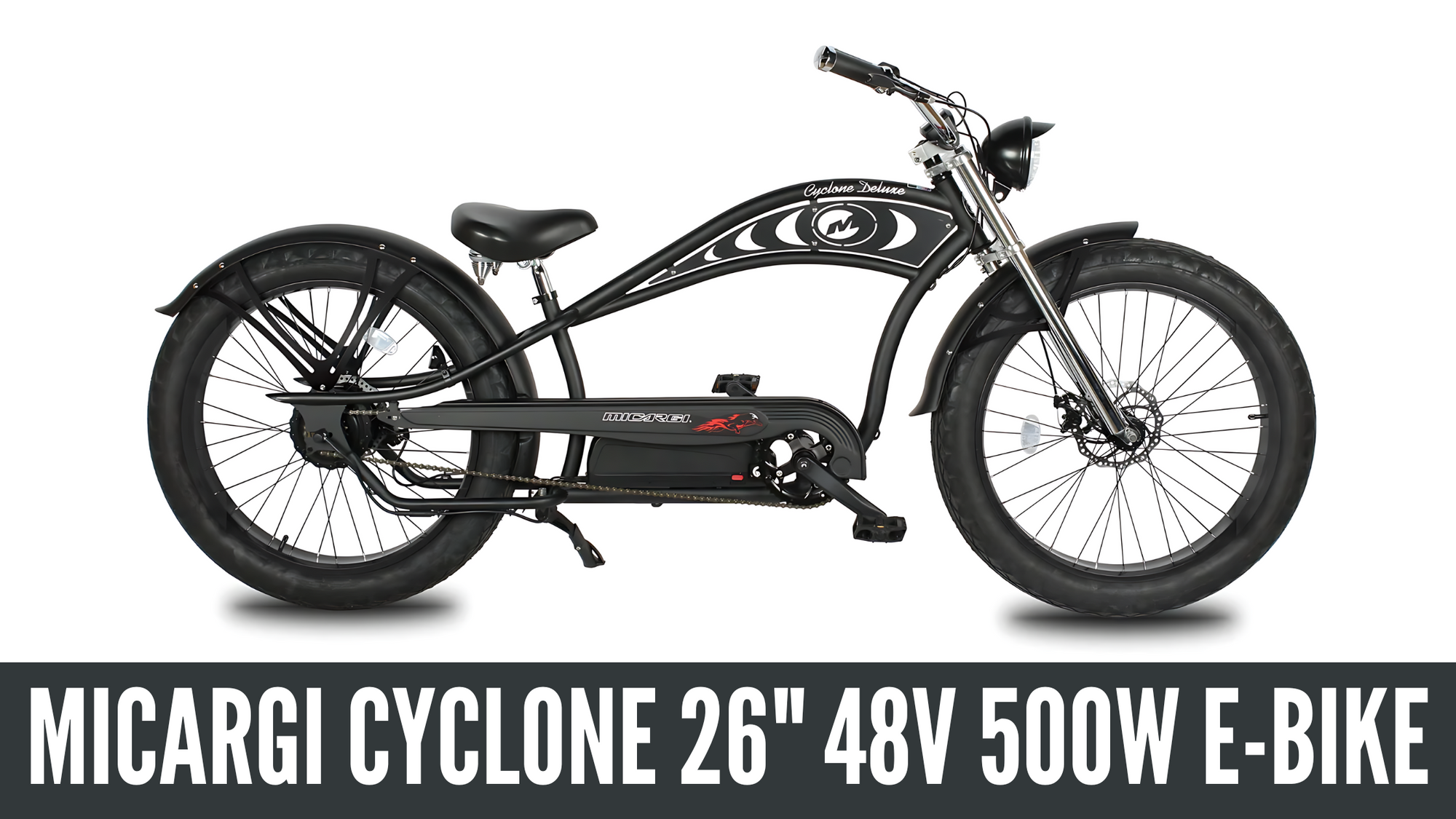 Glide Through Adventures with the Micargi Cyclone 26" Electric Fat Tire Beach Cruiser Bike