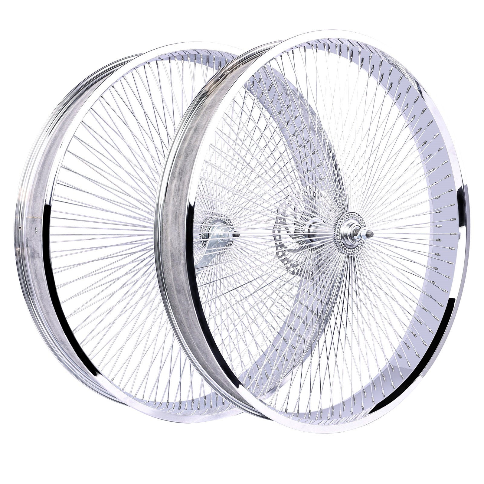 Chico WH-TH9529140C-CP Mirror Electroplating 29" Bike Fat Rims Wheel Set - Chico USA, Inc.