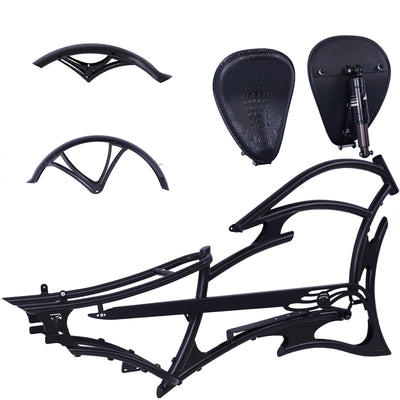 FM-RAPTOR 26" Stretch Chopper for 7-speed 26’"x3.0, 4.0 Ebike Frame - Chico USA, Inc.
