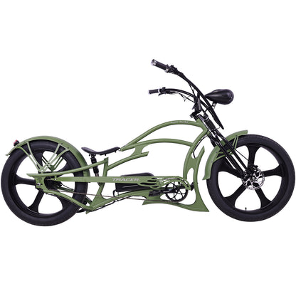 Raptor Pro DS 800W Stretch Cruiser Ebike