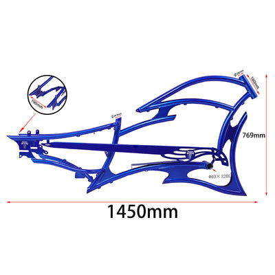 FM-RAPTOR 26" Stretch Chopper for 7-speed 26’"x3.0, 4.0 Ebike Frame - Chico USA, Inc.
