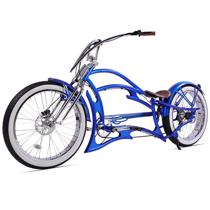 Tracer Raider Pro DS 26" 7-Speed Chopper Style Stretch Cruiser Bike - Chico USA, Inc.