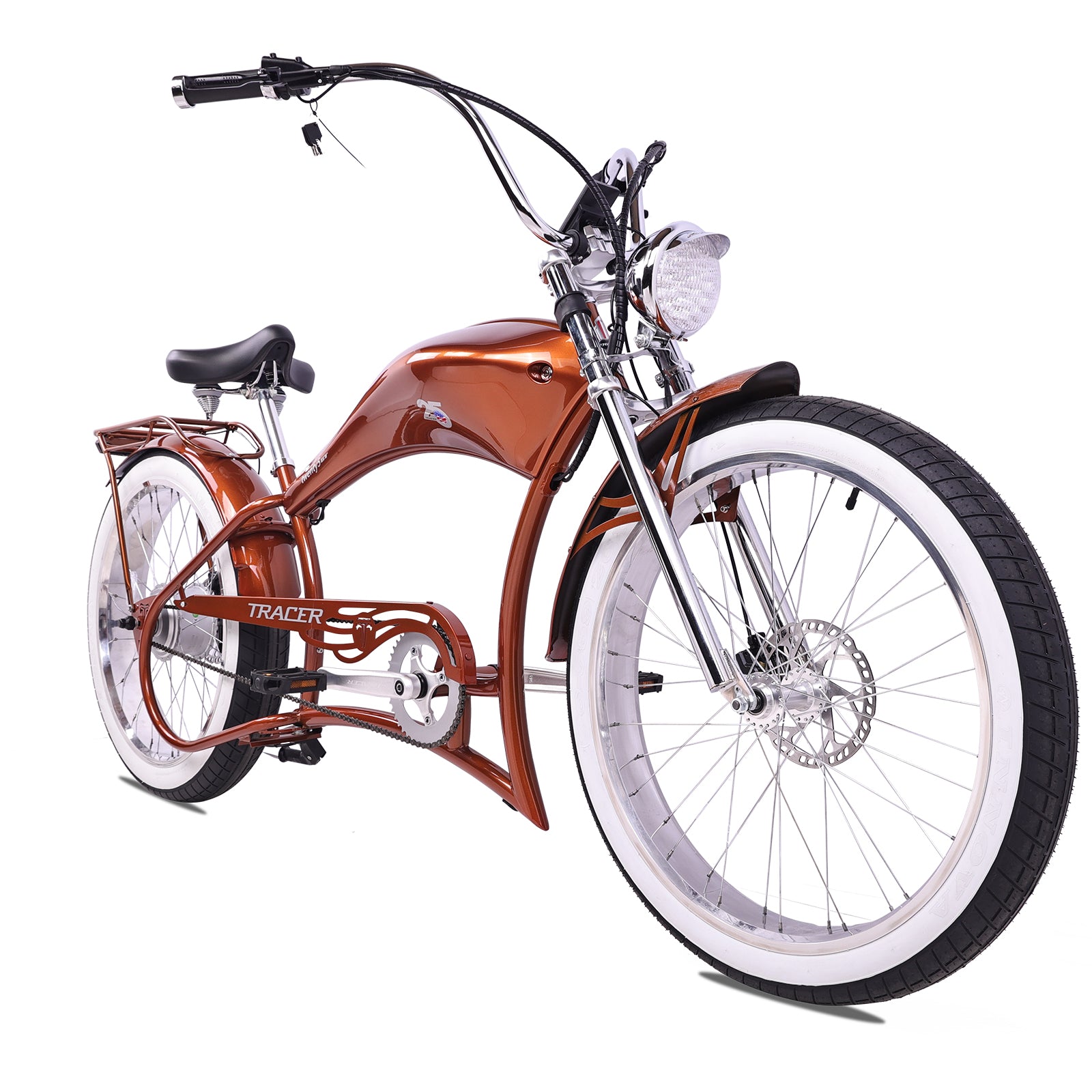 Tracer Twenty5 800w Stretch Cruiser Electric Bicycle