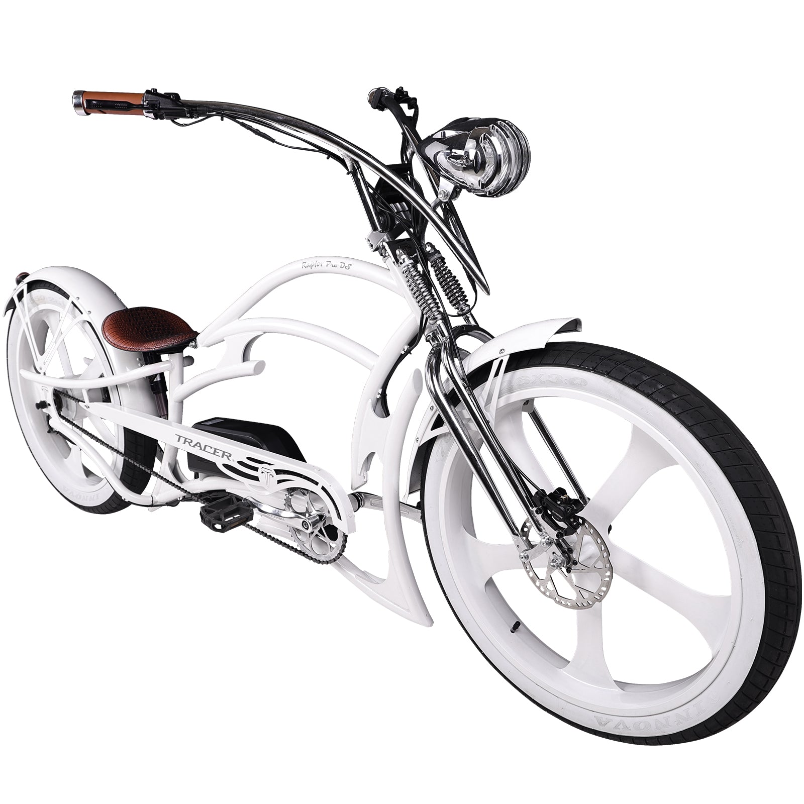 Raptor Pro DS 800W Stretch Cruiser Ebike