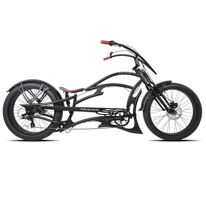 Tracer Raider Pro DS 26" 7-Speed Chopper Style Stretch Cruiser Bike - Chico USA, Inc.
