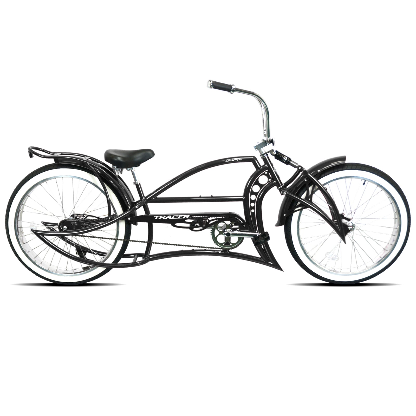 Kraken Pro 26" Stretch Chopper Cruiser Bike Single Speed - Chico USA, Inc.