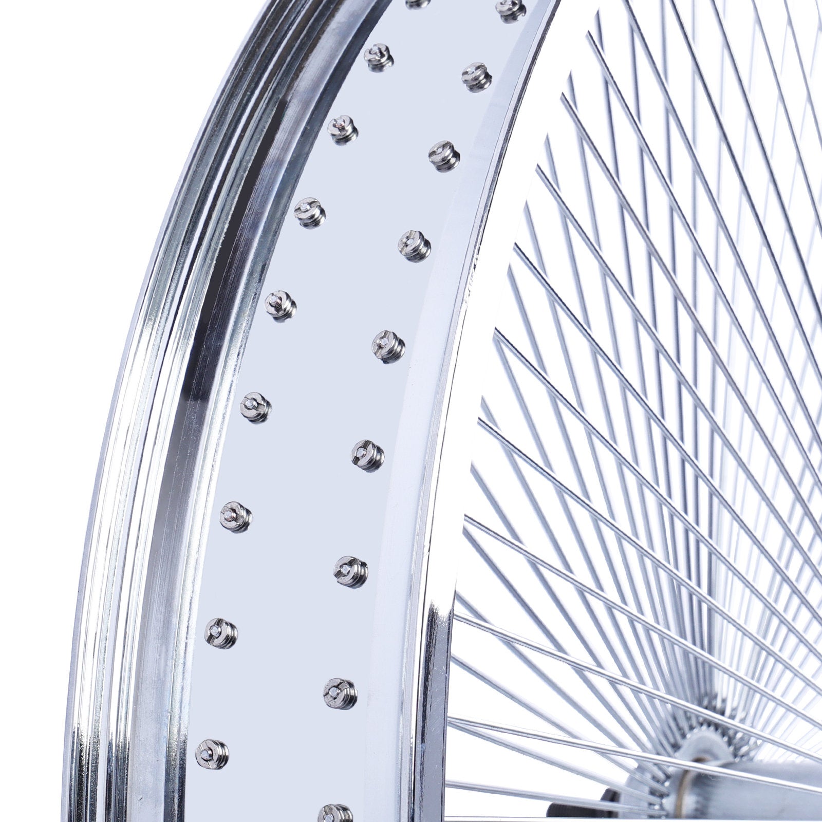 Chico WH-TH7526140C-CP Lowrider 26"*3" Coaster Brake Alloy Chrome Fat Rims Wheel Set