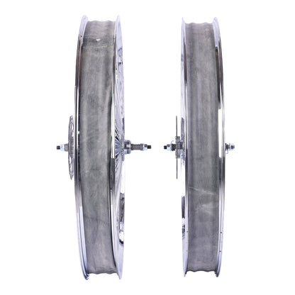 Chico WH-TH7526140D7-CP Chrome Bike 26"*3" Fat Rims Wheel Set with 7-speed Disc Brake - Chico USA, Inc.