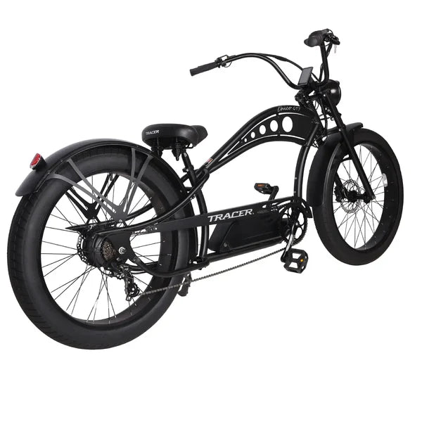 Tracer Bikes | Chico GT7 750W Stretch Cruiser E-Bike – Fat Tires, 80 Mile Range, Retro Chopper Style |  Chico USA, Inc. 