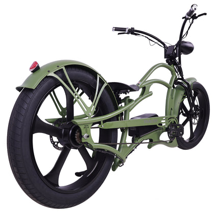 Raptor Pro DS 800W Stretch Cruiser Ebike