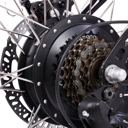 Micargi Aloha 26" Tandem Electric Beach Cruiser Bike – 500W