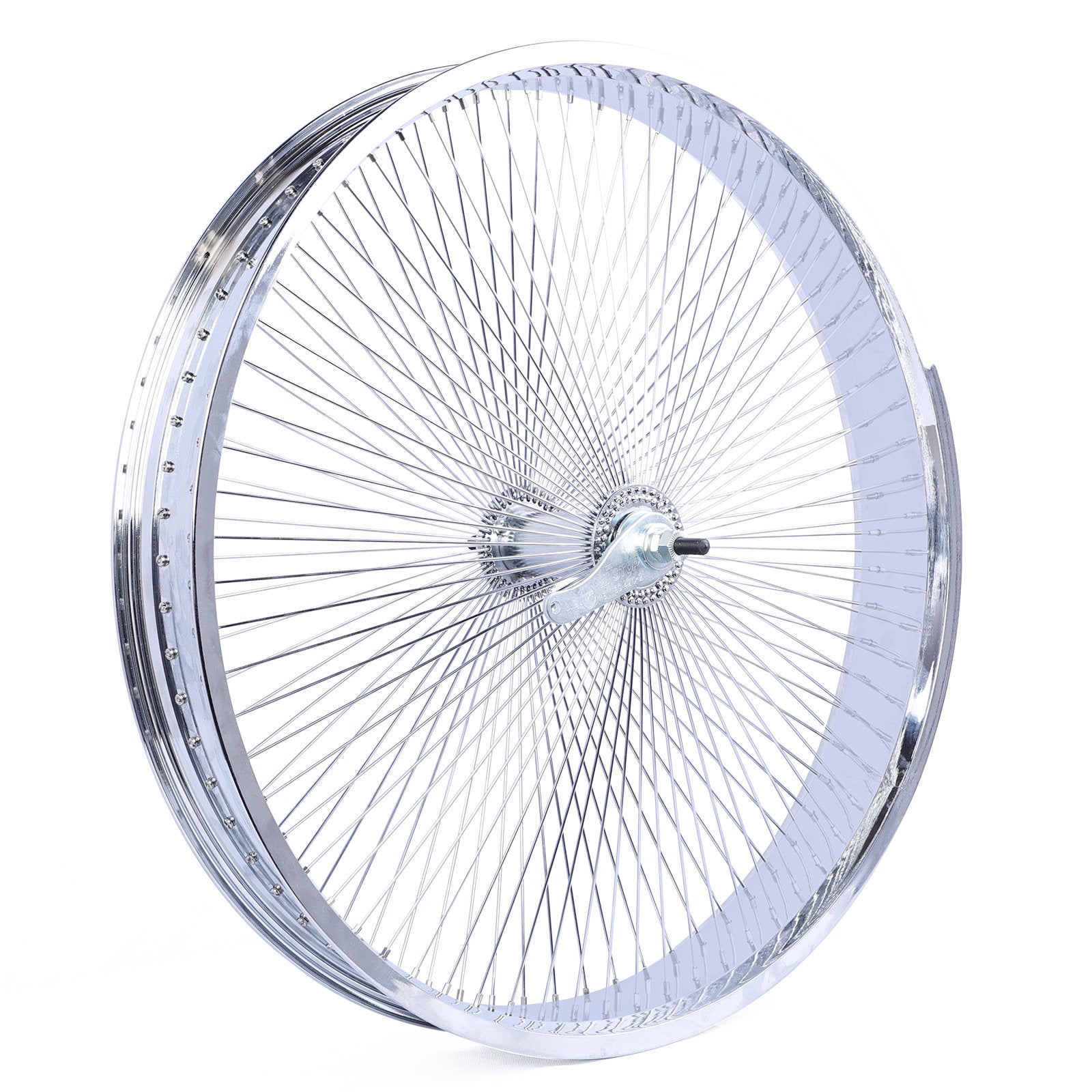 Chico WH-TH7526140C-CP Lowrider 26"*3" Coaster Brake Alloy Chrome Fat Rims Wheel Set - Chico USA, Inc.