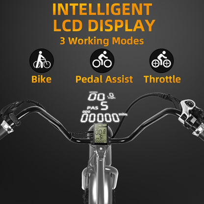 Tracer Loiter 26"  800W Electric Cruiser Bike
