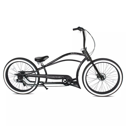 Tracer Bikes | Micargi Boston GT7 Stretch Cruiser Bicycle, 7-Speed, 26" Chopper Frame |  Chico USA, Inc. 