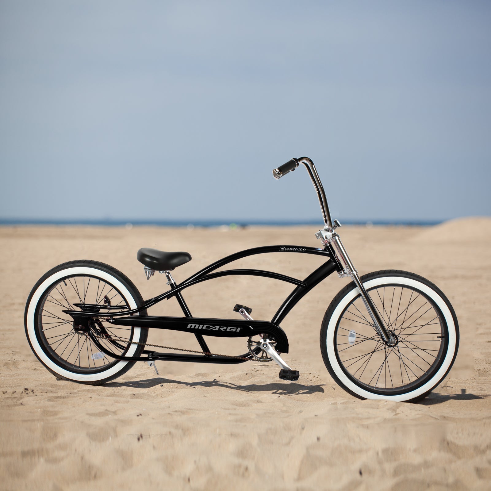 Tracer Bikes | Micargi Bronco 3.0 26" Cruise Beach Bike, Single-Speed, Hi-Ten Steel Frame |  Chico USA, Inc. 