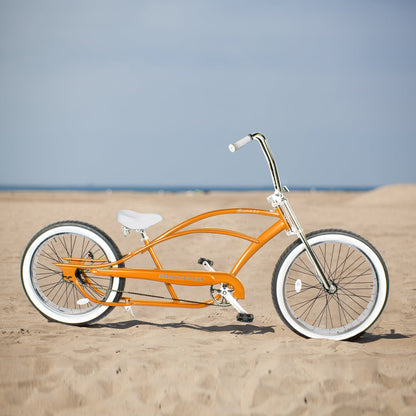 Tracer Bikes | Micargi Bronco 3.0 29'' Stretch Beach Cruiser Bike, Single Speed, Hi-Ten Steel Frame |  Chico USA, Inc. 