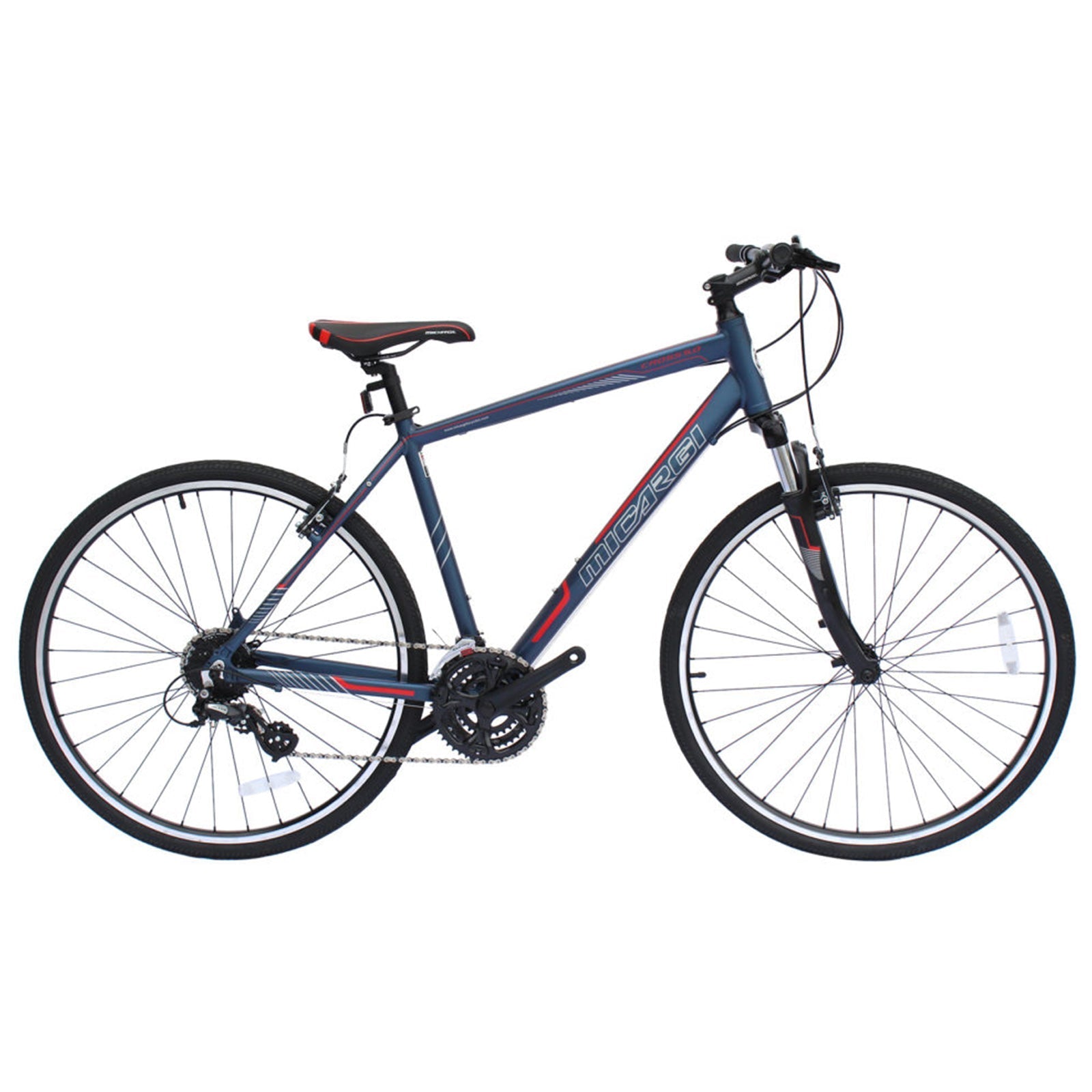 Tracer Bikes | Micargi Cross 5.0 700c Hybrid Road Bike, 24-Speed, Aluminum Frame |  Chico USA, Inc. 