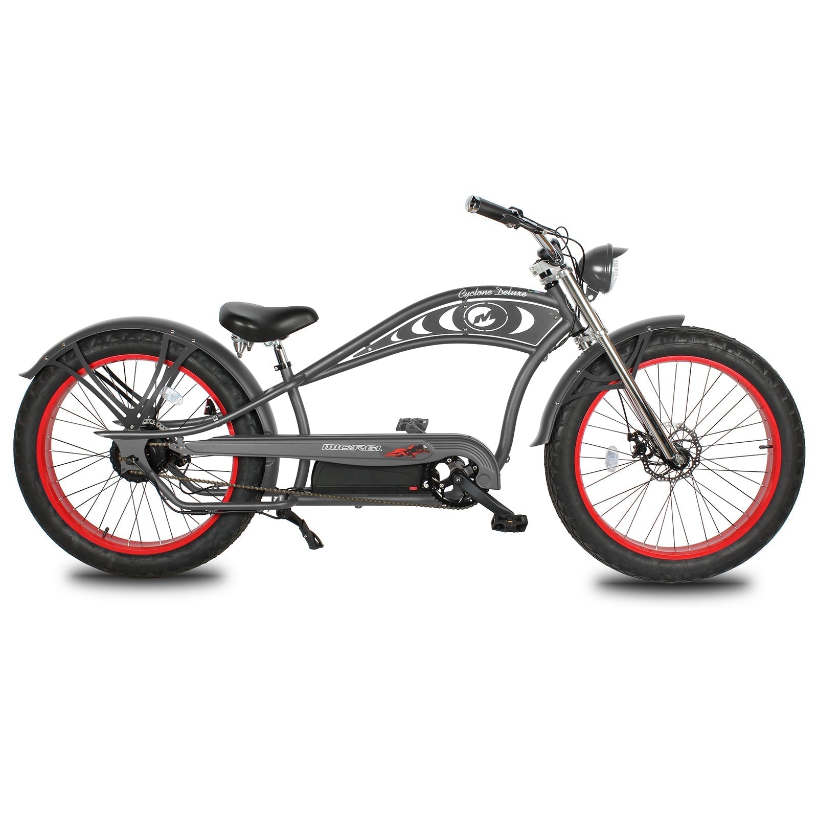 Tracer Bikes | Micargi Cyclone 26" 48V 500W Electric Fat Tire Beach Cruiser Bike |  Chico USA, Inc. 