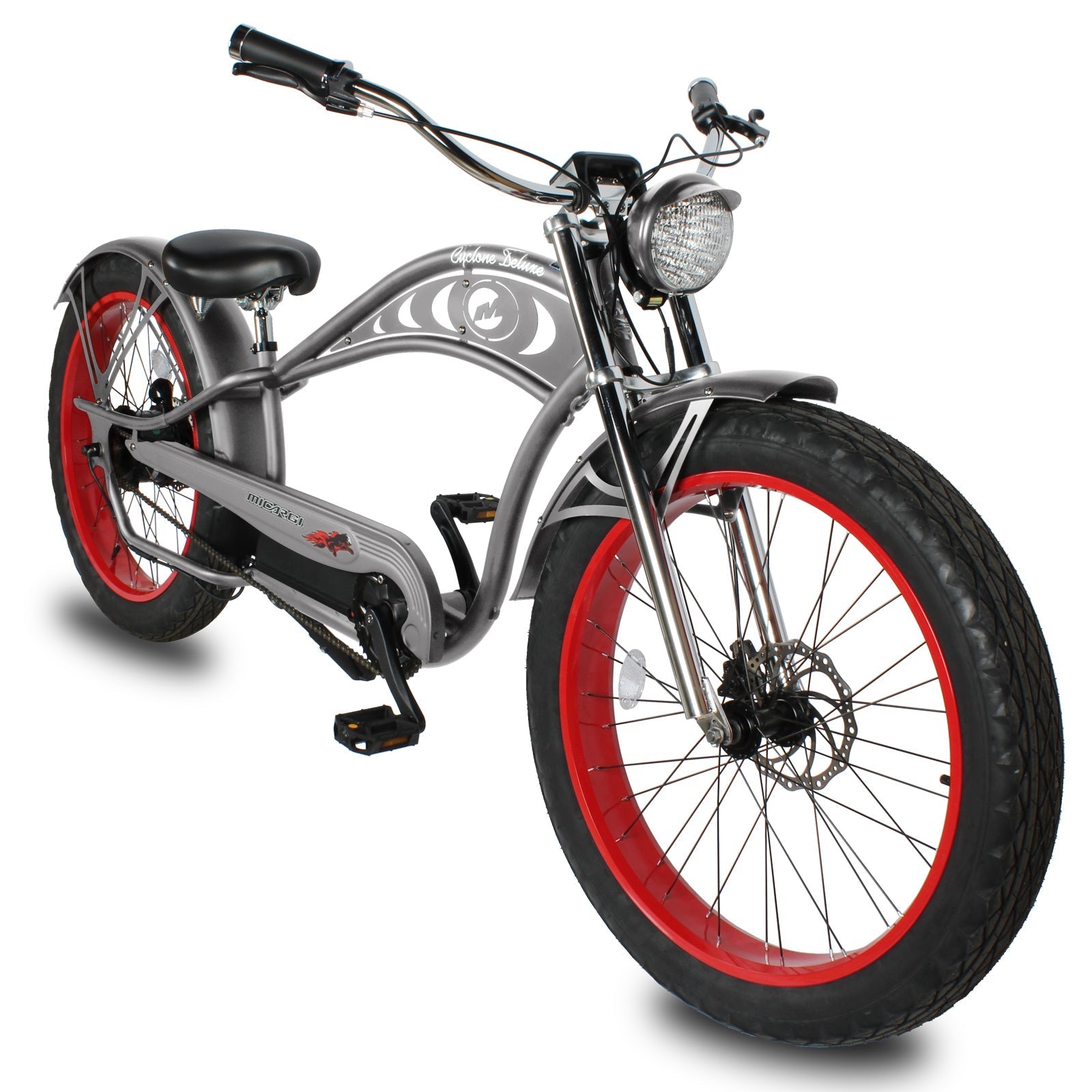 Tracer Bikes | Micargi Cyclone 26" 48V 500W Electric Fat Tire Beach Cruiser Bike |  Chico USA, Inc. 