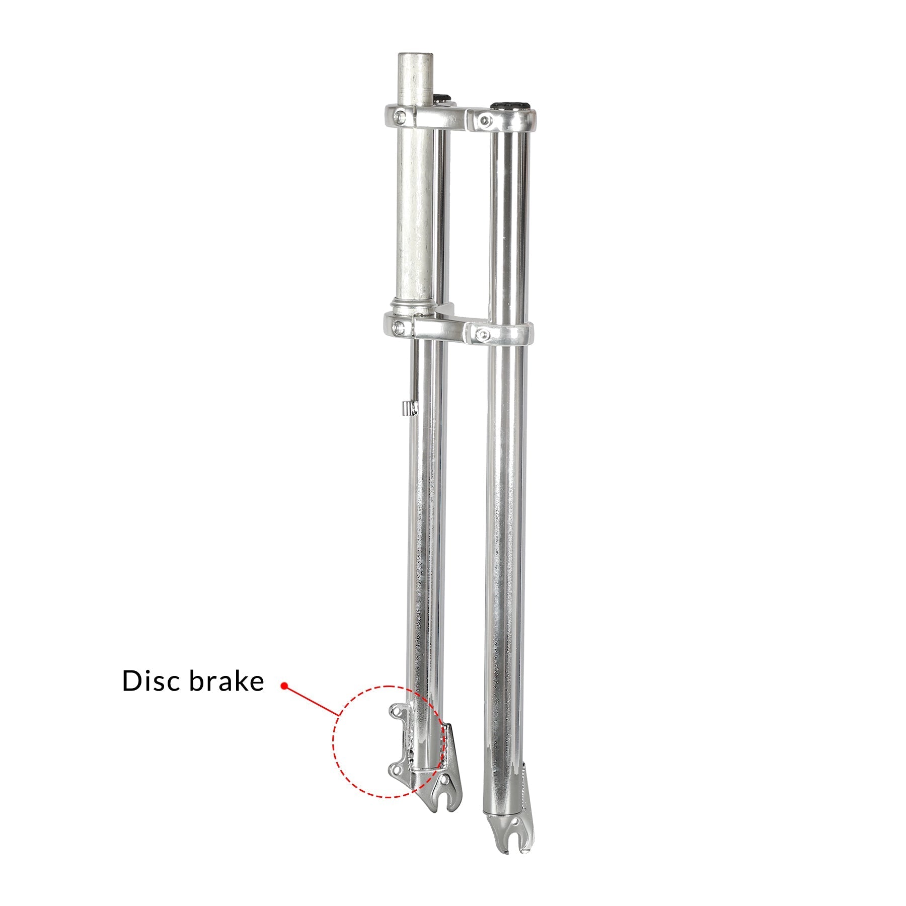 Tracer Bikes | Micargi FK-TP62218135D8 26" Chopper Bike Triple Tree Aluminum Crown Disc Brake Fork |  Chico USA, Inc. 