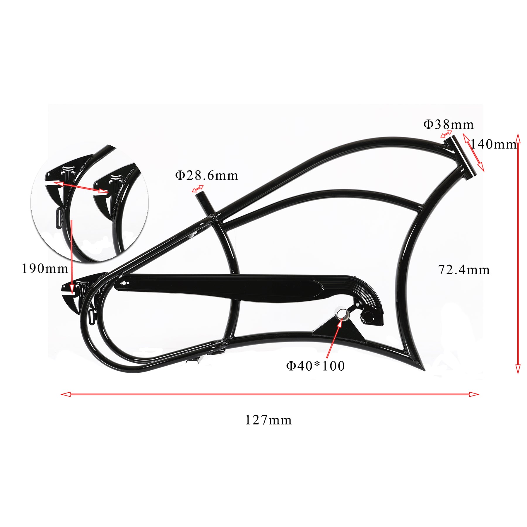 Tracer Bikes | Micargi FM-HARMAN 4.0C 26" Ebike Stretch Cruiser Steel Frame |  Chico USA, Inc. 