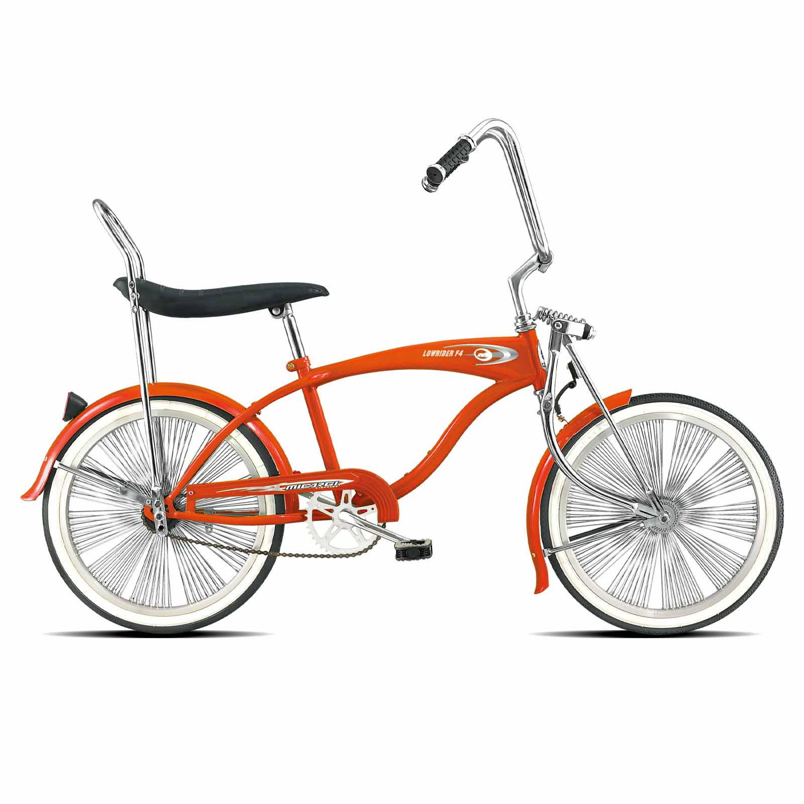 Tracer Bikes | Micargi Lowrider F4 20" Hi-Ten Steel Coaster Brake Single-Speed Bike |  Chico USA, Inc. 