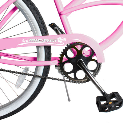 Tracer Bikes | Micargi Pantera 26 Inch Women's Beach Cruiser Bike, 1 Speed/7 Speed, Multiple Colors |  Chico USA, Inc. 
