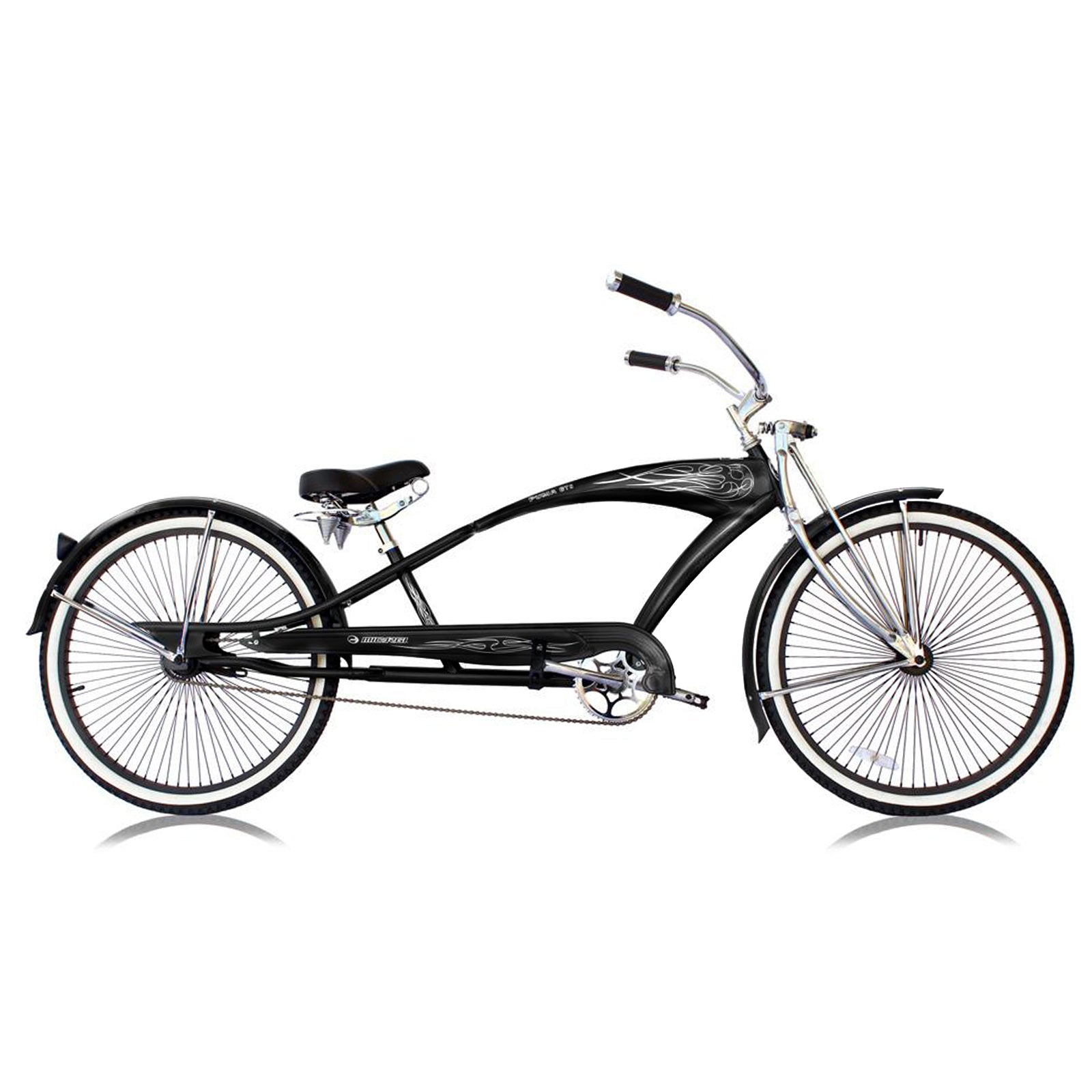 Tracer Bikes | Micargi Puma GTS 26" Stretch Cruiser Bicycle with Springer Fork and 68 Spoke Rims |  Chico USA, Inc. 