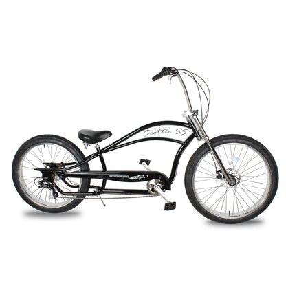 Tracer Bikes | Micargi Seattle 26" Beach Chopper Cruiser Bike with Shimano 7-Speed and Disc Brakes |  Chico USA, Inc. 