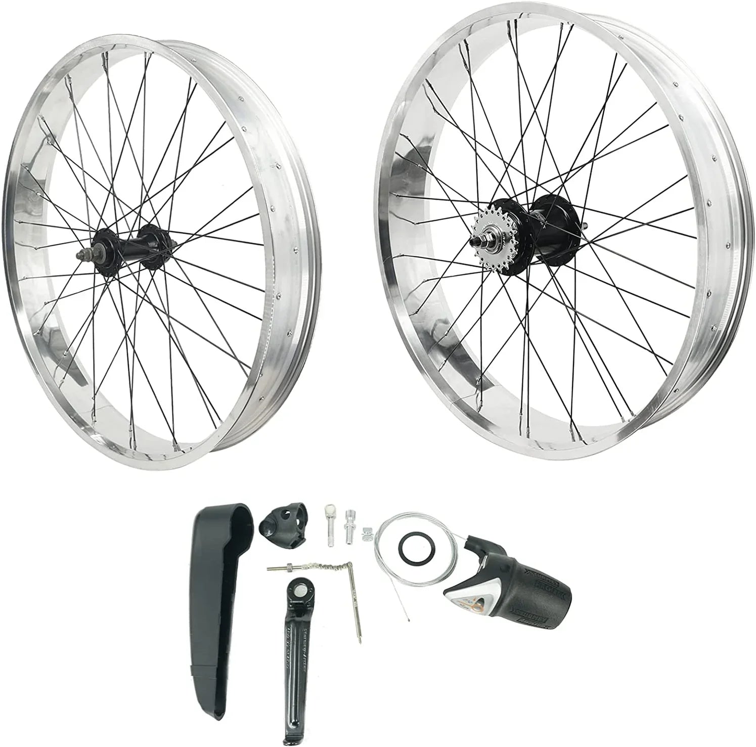 Tracer Bikes | Micargi WH-2640RK3-PLS-B Cruiser Bicycle Wheel Set with Sturmey Archer Inter-3-Speed Disc Brake Hub |  Chico USA, Inc. 