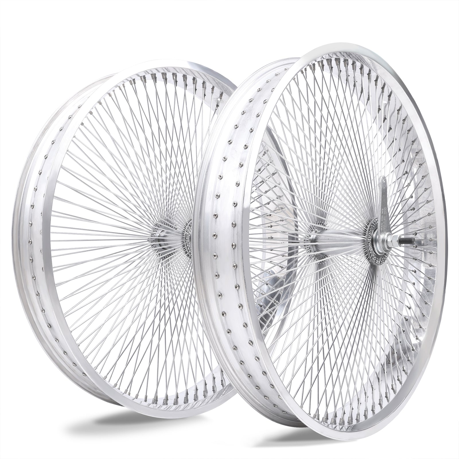 Tracer Bikes | Micargi WH-TR7526140 26"x3" Aluminum Polish Fat Rims Wheel Set with KT Coaster Brake or Disc Brake |  Chico USA, Inc. 