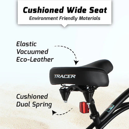 Tracer Bikes | Tracer ACE 26" Beach Cruiser Bike for Men, Single Speed, Hi-ten Steel Frame, Black, 26" Tires |  Chico USA, Inc. 