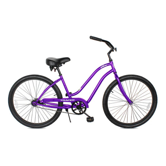 Tracer Bikes | Tracer ACE 26" Female Beach Cruiser with Coaster Brake and Black Spokes in Various Colors |  Chico USA, Inc. 