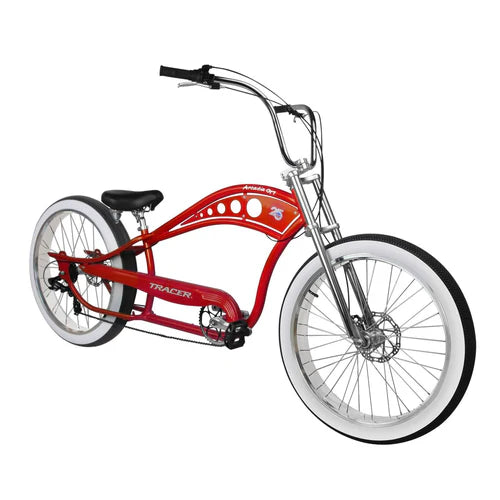 Tracer Bikes | Tracer Arcadia GT7 26" Chopper Cruiser Stretch Bike 7 Speed, Hi-ten Steel Frame |  Chico USA, Inc. 