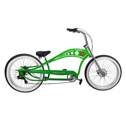 Tracer Bikes | Tracer Arcadia GT7 26" Chopper Cruiser Stretch Bike 7 Speed, Hi-ten Steel Frame |  Chico USA, Inc. 