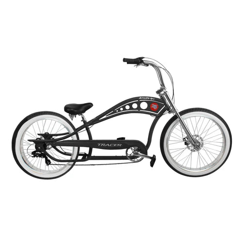 Tracer Bikes | Tracer Arcadia GT7 26" Chopper Cruiser Stretch Bike 7 Speed, Hi-ten Steel Frame |  Chico USA, Inc. 