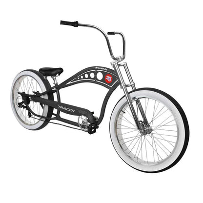 Tracer Bikes | Tracer Arcadia GT7 26" Chopper Cruiser Stretch Bike 7 Speed, Hi-ten Steel Frame |  Chico USA, Inc. 