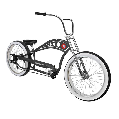 Tracer Bikes | Tracer Arcadia GT7 26" Chopper Cruiser Stretch Bike 7 Speed, Hi-ten Steel Frame |  Chico USA, Inc. 
