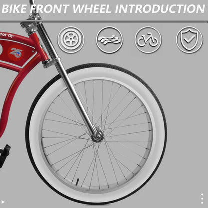 Tracer Bikes | Tracer Arcadia GT7 26" Chopper Cruiser Stretch Bike 7 Speed, Hi-ten Steel Frame |  Chico USA, Inc. 