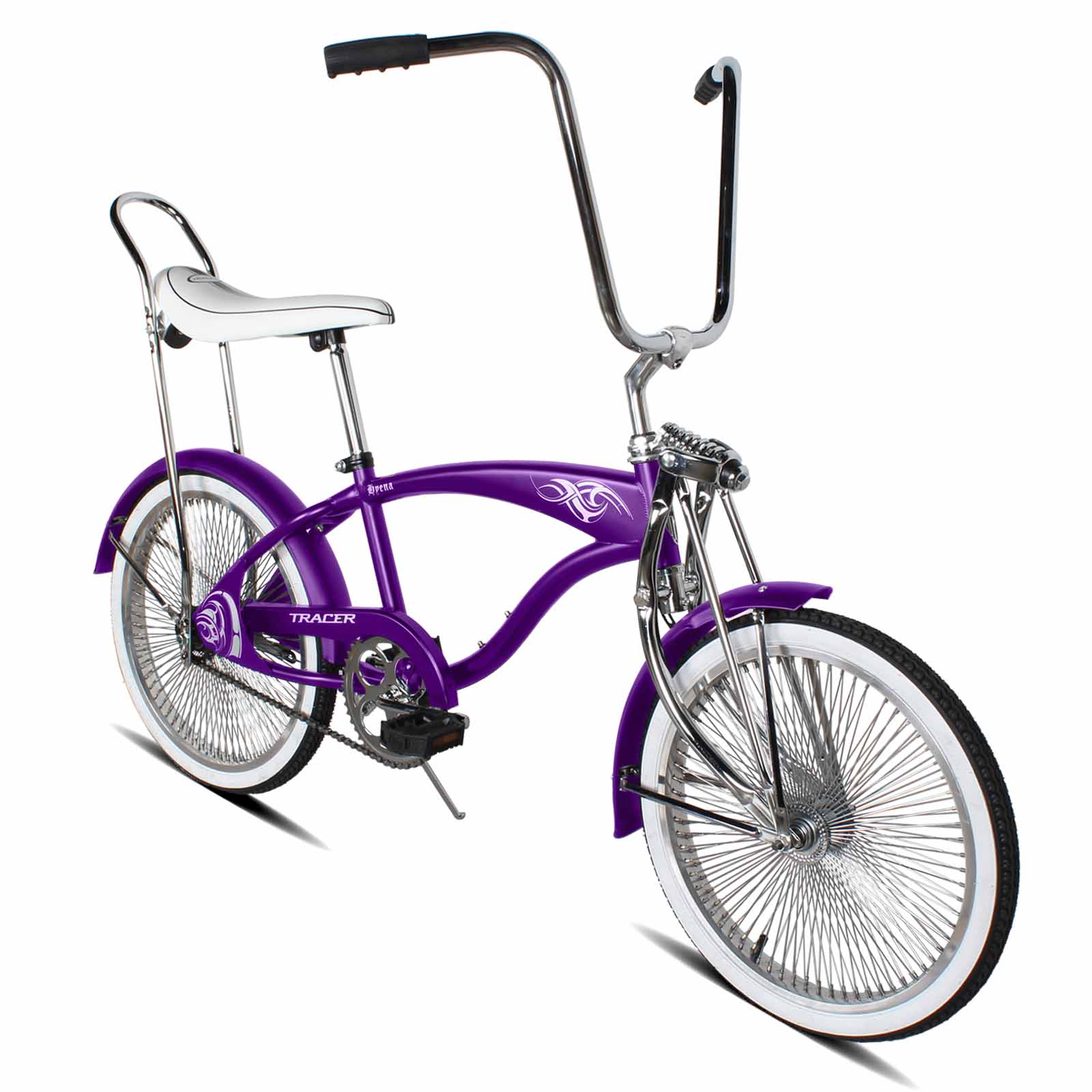 Tracer Bikes | Tracer Hyena Classic Beach Lowrider Bike with 20" Wheels and Banana Seat, Single Speed |  Chico USA, Inc. 