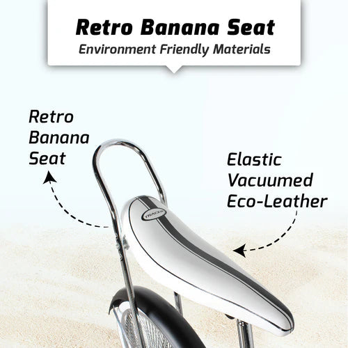 Tracer Bikes | Tracer Hyena Classic Beach Lowrider Bike with 20" Wheels and Banana Seat, Single Speed |  Chico USA, Inc. 